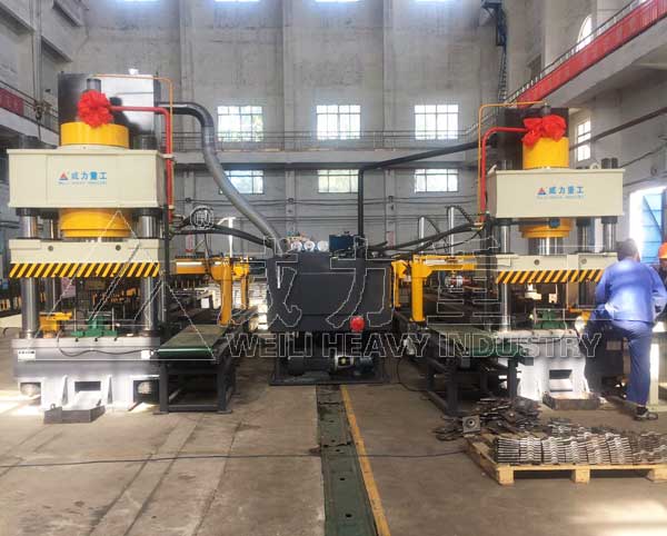 客戶采購630噸液壓機(jī)、315噸液壓機(jī)錨桿托盤自動(dòng)化生產(chǎn)線
